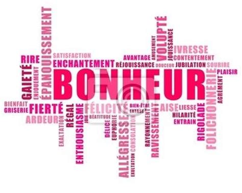 champ lexical de bonheur|Synonymes du mot bonheur, champ lexical bonheur .